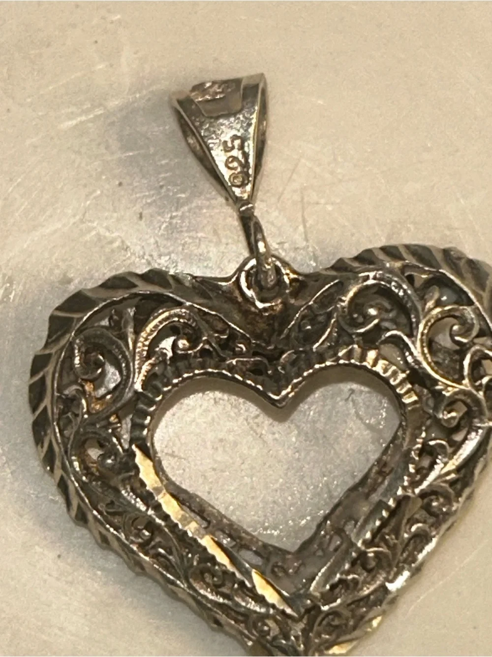Sterling Silver Heart Pendant Necklace‎ - Silver Heart Jewelry